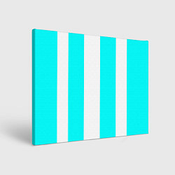 Холст прямоугольный Color blue and white, цвет: 3D-принт