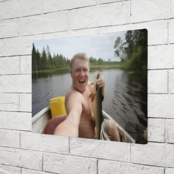 Холст прямоугольный Здоровенный Йаааазь мем, цвет: 3D-принт — фото 2