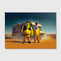 Холст прямоугольный Шрек и Данки пустились во все тяжкие, цвет: 3D-принт — фото 2