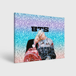 Холст прямоугольный BTS блестящий градиент, цвет: 3D-принт