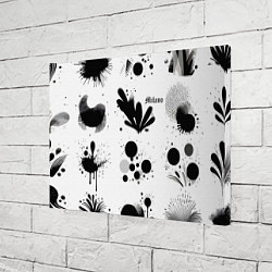 Холст прямоугольный Растительный паттерн и кляксы - Милан, цвет: 3D-принт — фото 2