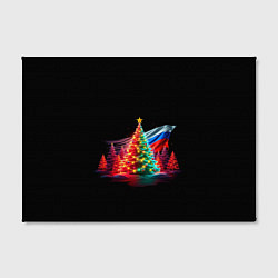 Холст прямоугольный Ёлочные чудеса, цвет: 3D-принт — фото 2