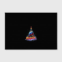 Холст прямоугольный Ёлка компания, цвет: 3D-принт — фото 2