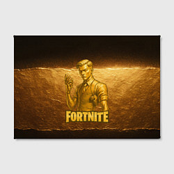 Холст прямоугольный Fortnite золотой Мидас, цвет: 3D-принт — фото 2