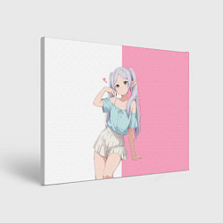 Холст прямоугольный Frieren the sorceress, цвет: 3D-принт