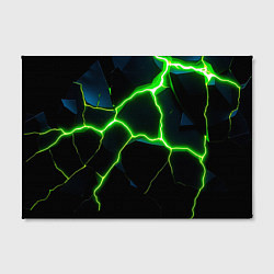 Холст прямоугольный Green split, цвет: 3D-принт — фото 2