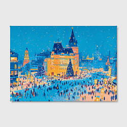 Холст прямоугольный Московские новогодние каникулы, цвет: 3D-принт — фото 2