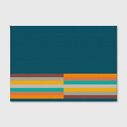 Холст прямоугольный Индиго и шумовой градиент заката с текстурой, цвет: 3D-принт — фото 2