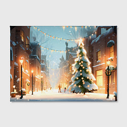 Холст прямоугольный Новогодняя елочка, цвет: 3D-принт — фото 2