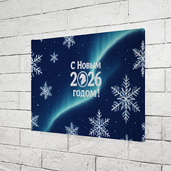 Холст прямоугольный С Новым 2026 годом, цвет: 3D-принт — фото 2