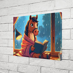 Холст прямоугольный Лошадка уютным вечером, цвет: 3D-принт — фото 2