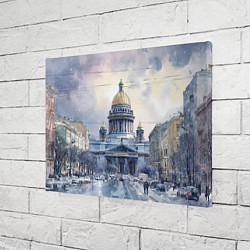 Холст прямоугольный Санкт-Петербург зимний город, цвет: 3D-принт — фото 2