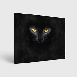 Холст прямоугольный Черная кошка, цвет: 3D-принт