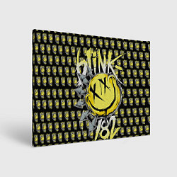 Холст прямоугольный Blink-182: Smile, цвет: 3D-принт