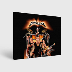 Холст прямоугольный Metallica Band, цвет: 3D-принт