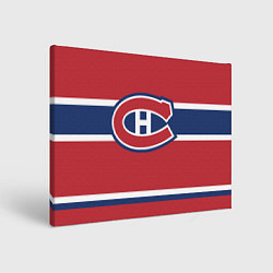 Холст прямоугольный Montreal Canadiens, цвет: 3D-принт