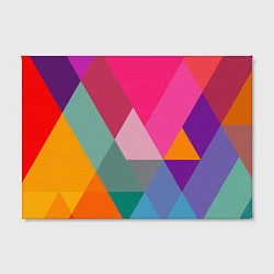 Холст прямоугольный Разноцветные полигоны, цвет: 3D-принт — фото 2