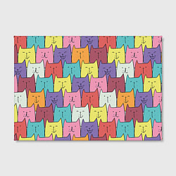 Холст прямоугольный Котики, цвет: 3D-принт — фото 2