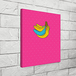 Холст квадратный Банан 2, цвет: 3D-принт — фото 2