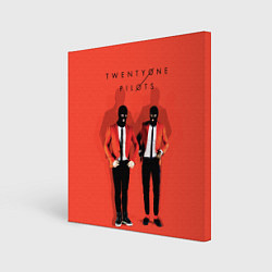 Холст квадратный Twenty One Pilots, цвет: 3D-принт