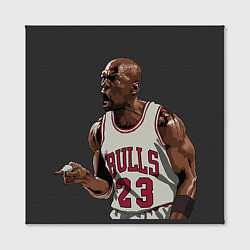 Холст квадратный Bulls 23: Jordan, цвет: 3D-принт — фото 2