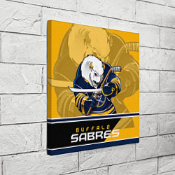 Холст квадратный Buffalo Sabres, цвет: 3D-принт — фото 2