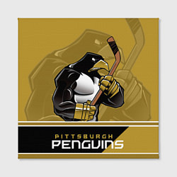 Холст квадратный Pittsburgh Penguins, цвет: 3D-принт — фото 2