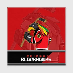 Холст квадратный Chicago Blackhawks, цвет: 3D-принт — фото 2