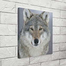 Холст квадратный Милый волк, цвет: 3D-принт — фото 2