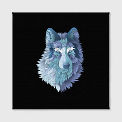 Холст квадратный Седой волк, цвет: 3D-принт — фото 2