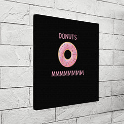 Холст квадратный Donuts, цвет: 3D-принт — фото 2