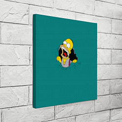 Холст квадратный Alien-Homer, цвет: 3D-принт — фото 2