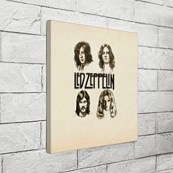 Холст квадратный Led Zeppelin Guys, цвет: 3D-принт — фото 2