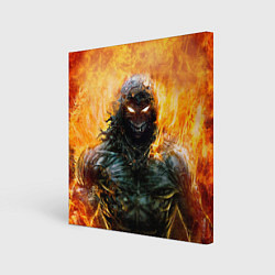 Холст квадратный Disturbed: Monster Flame, цвет: 3D-принт