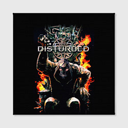 Холст квадратный Disturbed: Flame Throne, цвет: 3D-принт — фото 2