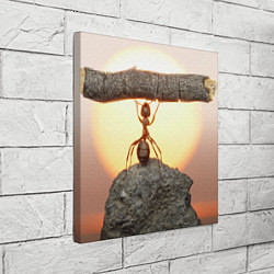 Холст квадратный Муравей-силач, цвет: 3D-принт — фото 2