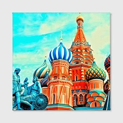 Холст квадратный Blue Kremlin, цвет: 3D-принт — фото 2