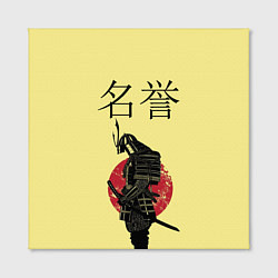 Холст квадратный Японский самурай (честь), цвет: 3D-принт — фото 2