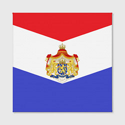 Холст квадратный Флаг и герб Голландии, цвет: 3D-принт — фото 2