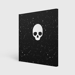 Холст квадратный Black Milk Skull Classic, цвет: 3D-принт