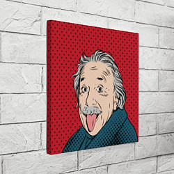 Холст квадратный Альберт Эйнштейн: Поп-арт, цвет: 3D-принт — фото 2