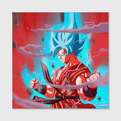 Холст квадратный Goku Strength, цвет: 3D-принт — фото 2