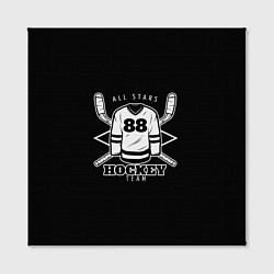 Холст квадратный Hockey Team, цвет: 3D-принт — фото 2