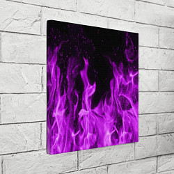Холст квадратный Фиолетовый огонь, цвет: 3D-принт — фото 2