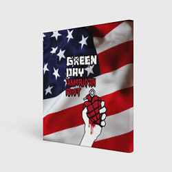 Холст квадратный Green Day American Idiot, цвет: 3D-принт