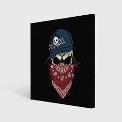 Холст квадратный Bandit Skull, цвет: 3D-принт