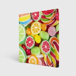 Холст квадратный Candy Summer, цвет: 3D-принт