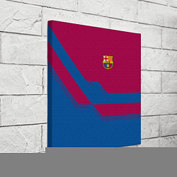 Холст квадратный Barcelona FC: Blue style, цвет: 3D-принт — фото 2