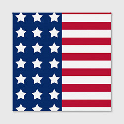Холст квадратный USA Flag, цвет: 3D-принт — фото 2