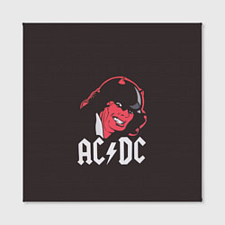 Холст квадратный AC/DC Devil, цвет: 3D-принт — фото 2